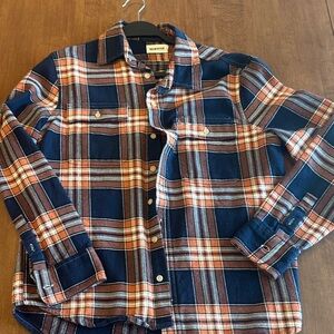 Taylor stitch ledge shirt rust plaid M